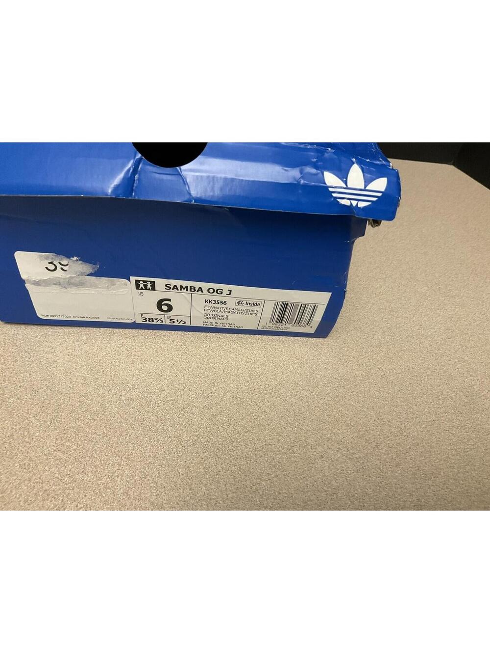 New! Adidas Originals Samba OG White/Pink Shoes. Youth’s 6. Women’s 7. Nice!! - Picture 2 of 11
